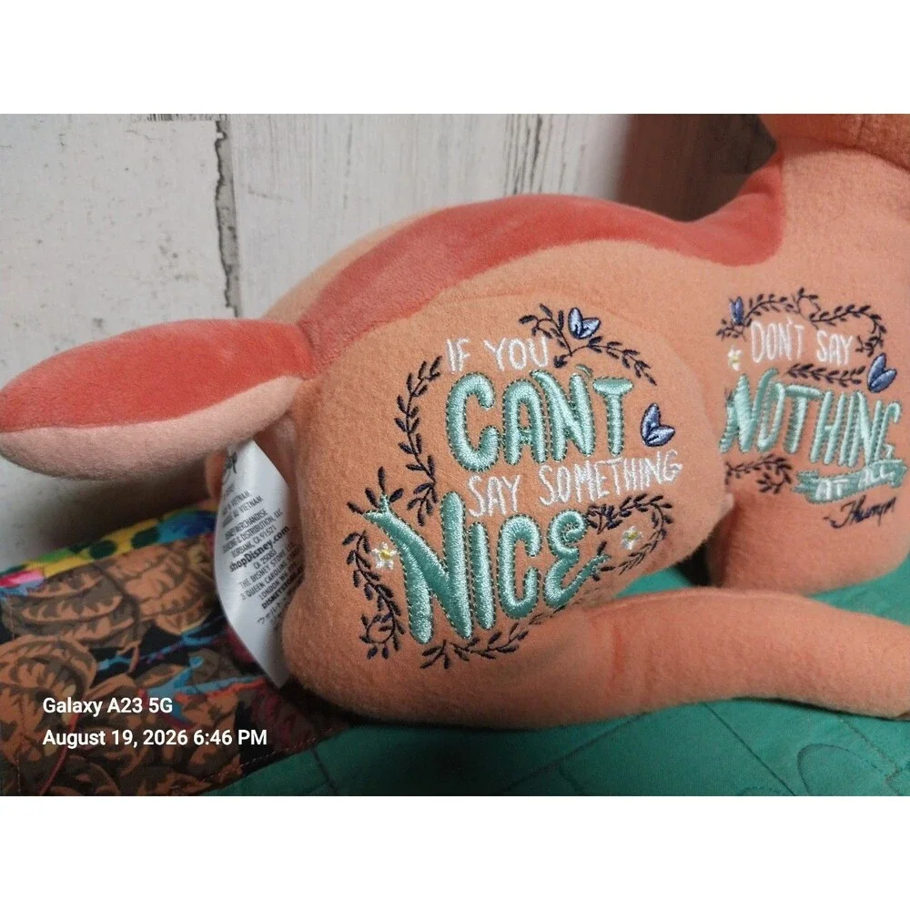 Disney Wisdom Plush Bambi 8/12 August Limited Release 16''